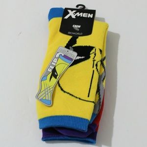 X-men reversible crew socks Wolverine Magneto